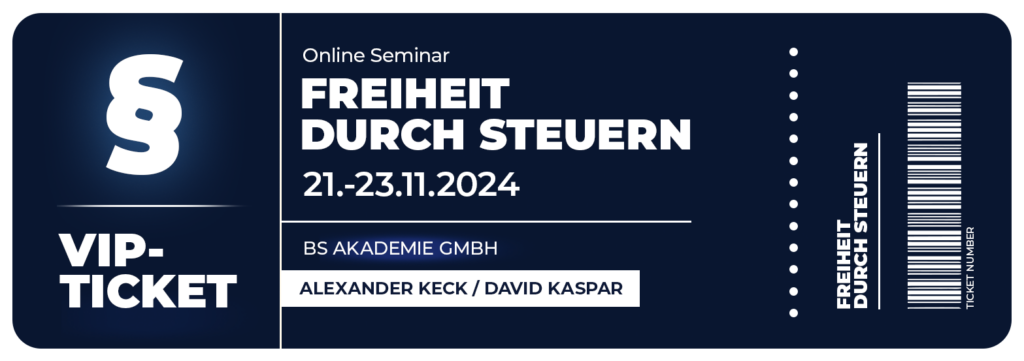 Bild des Tickets für das Seminar Freiheit durch Steuern